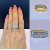 ราคา แหวนทอง " เพชรแถวประกบคู่ " ทองแท้100% เพชรแท้ 100% หลุดจำนำ เข้าใหม่ เพชรเยอะจุกๆ (24417236178)