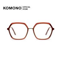 ราคา KOMONO Paige Maroon Rose Gold Matte กรอบแว่นตา ทรงหกเหลี่ยม คลาสสิก สีแดงทูโทน (40653993992)