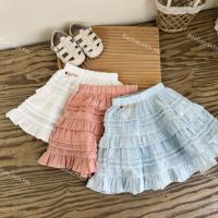 ราคา [เด็ก Baobao] BEAUTIFUL GRAINED MINI LAYER SKIRT สําหรับเด็กผู้หญิง -M233 (44208821728)