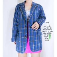 ราคา สูทมือสองลายสก็อตสวยมาก (24924579377)
