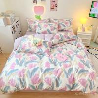 ราคา ผ้าปูที่นอน4ผ้าฝ้ายนักเรียน100ชุดหอพักเดี่ยวชุดสามชิ้นผ้าปูที่นอนผ้าห่มปกผ้าปูที่นอนชุดสี่ชิ้น อัคลู (47502907039)