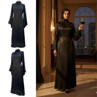 ราคา ชุดราตรี ชุดอาหารค่ําเงา Glitter Party Gilding ชุดเดรสยาวของผู้หญิงมุสลิม abaya (52553562982)