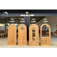 ราคา ประตูโมเดิร์น ไม้สัก ประตูหัวโค้ง ประตูมินิมอล ⏩ส่งฟรี✅ (28752003676)