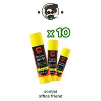 ราคา ตราช้างกาวแท่ง STICKO 40g ชุด 10แท่ง ประหยัดกว่า เนื้อกาวไม่เยิ้ม เหนียว ติดแน่น สะอาด ล้างออกง่าย ไม่เป็นก้อน จากเกาหลี (16802330895)