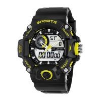 ราคา ALIKE นาฬิกาผู้ชาย 2 ระบบ - สีดำ/เหลือง (139749867)