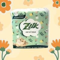 ราคา ห่อเล็ก Zilk Pop-Up Tissue By Cellox กรัดาษทิชชู่ ซิลค์ แบบพกพา 1 ห่อ หนา 2 ชั้น 50 ชิ้น (27067050489)