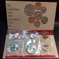 ราคา แผงเหรียญอเมริกา ปี 1992 มิ้นท์เดนเวอร์ (19670923332)