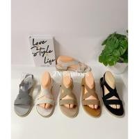 ราคา รองเท้าแตะไซส์ใหญ่ 41-45 รัดส้นหน้าไขว้สายยางยืดหยุ่นใส่สบาย (20574009994)