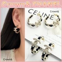 ราคา ผลิตภัณฑ์ใหม่แท้ 100%/CHANEL (25B ซีรีส์ฤดูใบไม้ร่วงและฤดูหนาว) โลโก้ต่างหูสตั๊ดเพชรทองของผู้หญิง (54703127467)