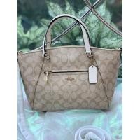 ราคา Coach แท้ กระเป๋าสะพายข้าง COACH 79998 PRAIRIE SATCHEL IN SIGNATURE CANVAS (IMRVQ) สี: Chalk สีเบจ (9649390243)