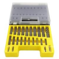 ราคา 150PC Mini Fried Dough Twists Drill Plastic Box 0.4-3.2mm Drill Box Mini Straight Shank Fried Dough Twists Drill Set (41120864292)