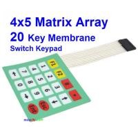 ราคา 4x5 Matrix Array Keyboard 20 Key Membrane Switch Keypad 4*5 Keys (28537306028)