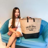 ราคา กระเป๋าช้อปปิ้ง กระเป๋าสัมภาระ ผ้ากระสอบ ใบใหญ่ (4942733568)