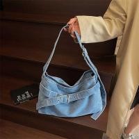 ราคา กระเป๋าถักดีนิมแบบสะพายข้าง สไตล์ยุโรปและอเมริกันเรโทร สำหรับวันสบายๆของเธอ (57953418310)