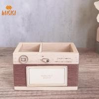 ราคา [วิสซี] สร้างสรรค์กล้องไม้ดินสอผู้ถือบ้านสก์ท็อปเครื่องเขียนแต่งหน้าออแกไนเซอร์ยืนกรณีผู้ถือปากกาใหม่ (44077565374)