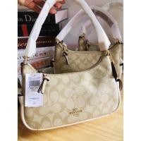 ราคา coachแท้100% รุ่นเพนนี่9”สีขาวลายc (15468447914)