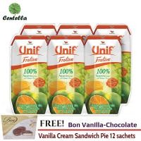 ราคา ยูนิฟ น้ำส้มเขียวหวาน 100% ขนาด200 มล. แพ็ค6กล่อง (1676485929)