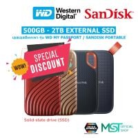 ราคา External SSD 500GB 1TB 2TB 4TB SanDisk Extreme Portable / WD My Passport ฮาร์ดดิสก์พกพา เอสเอสดี (18643711655)