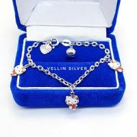 ราคา สร้อยข้อมือเด็กเงินแท้ 925 สวัสดี คิตตี้ - สร้อยข้อมือเด็กเงิน 925 (40305710075)