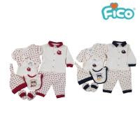 ราคา Fico เสื้อผ้าเด็กแรกเกิด เซ็ท 7 ชิ้น ลายน่ารักๆ Super Pilot F011 (9211233251)