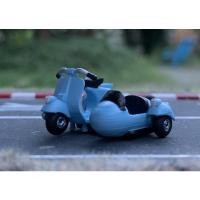 ราคา 1:64 รถเวสป้าวินเทจแฮนด์แป๊ปพ่วงข้างหัวจรวด 3D Resin Printing (12053934752)