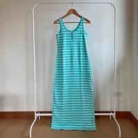 ราคา เดรสยาว CC Double O Striped Maxi Dress (7760736325)