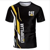 ราคา เสื้อยืดCAT Caterpillar 3D พิมพ์ดิจิตอลแขนสั้น สไตล์สมาร์ทสำหรับฤดูร้อน ไซส์ใหญ่จาก S ถึง 5XL (49651624550)