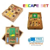 ราคา ของเล่นไม้ ชุด 6 รวมขุนแผน มี ขุนแผนกอล์ฟ ขุนแผนฟุตบอล Escape เกมไม้ เกมส์ไม้ น้องฝางของเล่นไม้ nongfang wooden toy (140649224)