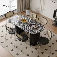 ราคา Wuxury.furniture โต๊ะกินข้าว โต๊ะทานข้าว เคาท์เตอร์ หินอ่อน Style modern ส่งฟรี (24688147321)