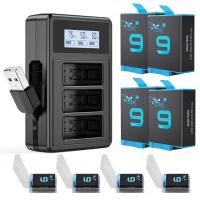 ราคา BINPAI 2000มิลลิแอมป์ชั่วโมงแบตเตอรี่สำหรับ GoPro 9 10แบตเตอรี่สมาร์ทจอแสดงผลดิจิตอล GoPro 9/10ชาร์จสำหรับ GoPro ฮีโร่9/ (19347384767)