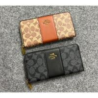 ราคา ✨แบรนด์COACH✨ กระเป๋าสตางค์ใบยาว ซิบรูด ช่องใส่การด์เยอะมากราคานี้คุ้มสุดๆ (29400362488)