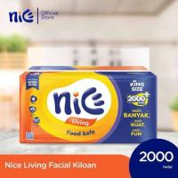 ราคา NICE Tissue King Size Food Safe Nice Living Facial กระดาษเช็ดหน้าอเนกประสงค์ 2000+ แผ่น 1000gr (51352940981)