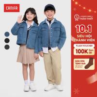 ราคา CANIFA แจ็คเก็ตยีนส์เด็ก unisex ทําจากผ้าฝ้าย 3OT25W004 (54602992806)
