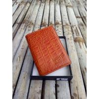 ราคา Magetan หนังวัวแท้ลายจระเข้ 3/4 Tan กระเป๋าสตางค์หนังแท้ยืน (17180755917)