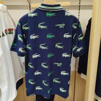 ราคา LACOSTE French Crocodile เสื้อผ้าผู้ชาย 23 ฤดูใบไม้ผลิฤดูร้อนสไตล์ใหม่ธุรกิจลําลองแขนสั้นเสื้อโปโลปก|DH5181 (41977075041)