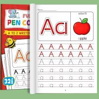 ราคา ตัวอักษรภาษาอังกฤษตัวอักษร Uppercase Lowercase Tracing Workbook หนังสือฝึกคัดลายมือก่อนวัยเรียนปากกาควบคุมการฝึกอบรมสมุดระบายสี (51104215682)