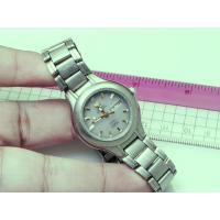 ราคา นาฬิกา Vintage มือสองญี่ปุ่น ELGIN USA ไทเทเนียมแท้ DIAMOND QUARTZ ผู้หญิง ทรงกลม กรอบเงิน หน้าขาว หน้าปัด 30มม (28634074771)