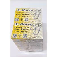 ราคา ***ขายยกแพ็ค***ลวดเสียบกลม No.1 ตราม้า (10กล่อง/แพ็ค) (24441575215)