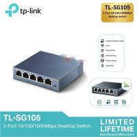 ราคา TP-LINK TL-SG105 V8 (สวิตซ์ฮับ) 5 PORTS GIGABIT PORT IN METAL CASING 10/100/1000Mbps SWITCH HUB ประกัน Limited LifeTime (26116036047)