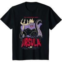ราคา เสื้อยืดใหม่เสื้อยืด พิมพ์ลายกราฟิก Disney The Little Mermaid Ursula สําหรับเด็กรหัสเต็ม S-5XL (24831461031)