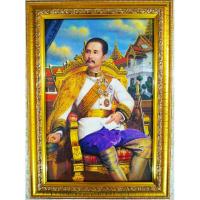 ราคา ภาพรัชกาลที่5 ใส่กรอบทองพร้อมกระจก ขนาดภาพไม่รวมกรอบ10×15นิ้ว (7979092148)