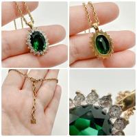 ราคา สร้อยคอแบรนด์ Nina Ricci ยาว 16-17 นิ้ว ตำหนิเพชรหลุด1เม็ด (24483711844)