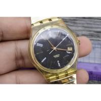 ราคา นาฬิกา Vintage มือสองญี่ปุ่น sweth AG 1997 Black Dial ผู้ชาย ระบบ Quartz Swiss Made ทรงกลม 35mm ใช้งานได้ปกติ (27918153991)