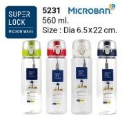 ราคา Super Lock รุ่น 5231 กระบอกน้ำพลาสติก คละสี ความจุ 560 มล. ปราศจากสารก่อมะเร็ง (BPA Free) (21578010892)