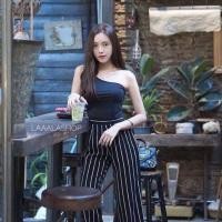 ราคา #กางเกงขายาว #ลายริ้ว กางเกงลายริ้ว #ริ้ว #กางเกง #กางเกงแฟชั่น #กางเกงริ้วเล็ก #ลายริ้วเล็ก ทรงสวย ทรงเป๊ะ งานสวยมาก (1245400166)