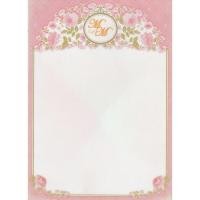 ราคา การ์ดแต่งงานเปล่า การ์ดแต่งงานแบบเดี่ยวแนวตั้งพร้อมซอง (85371) (100 ใบ/กล่อง ฟรีซอง) (42059231585)