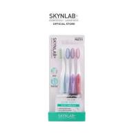 ราคา Skynlab Premium Slim Soft Toothbrush Pack (4ชิ้น) คละสี สกินแลป แปรงสีฟัน ขนนุ่ม (21793495522)