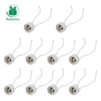 ราคา [Ehoyoxa] ที่ใส่โคมไฟ LED พรีเมี่ยมซ็อกเก็ตฐานหลอดไฟฮาโลเจนชิ้นส่วนติดตั้งโคมไฟสําหรับไฟเพดานและผนัง (45904325835)