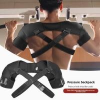 ราคา 1ชิ้นปรับสายคล้องไหล่สนับสนุนผ้าพันแผลคู่ข้ามการบีบอัดไหล่รั้งป้องกันสายรัดท่าทางแก้ไขผ้าพันแผล (48102682872)