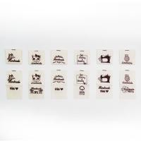 ราคา ป้ายเสื้อผ้า 2 ชิ้น ทําด้วยมือ ทําเอง ป้ายสองหน้าลายการ์ตูนน่ารัก (24877853113)